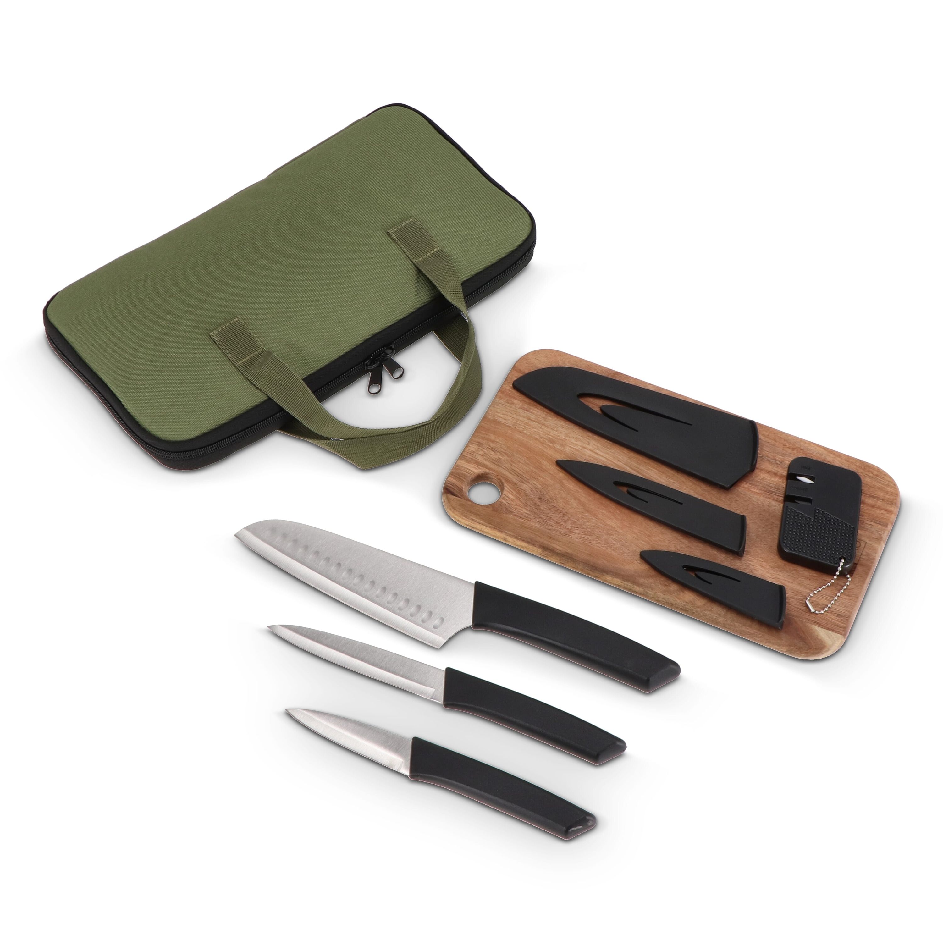 6-teiliges Messerset Chef on the Go - dunkelgrün-301
