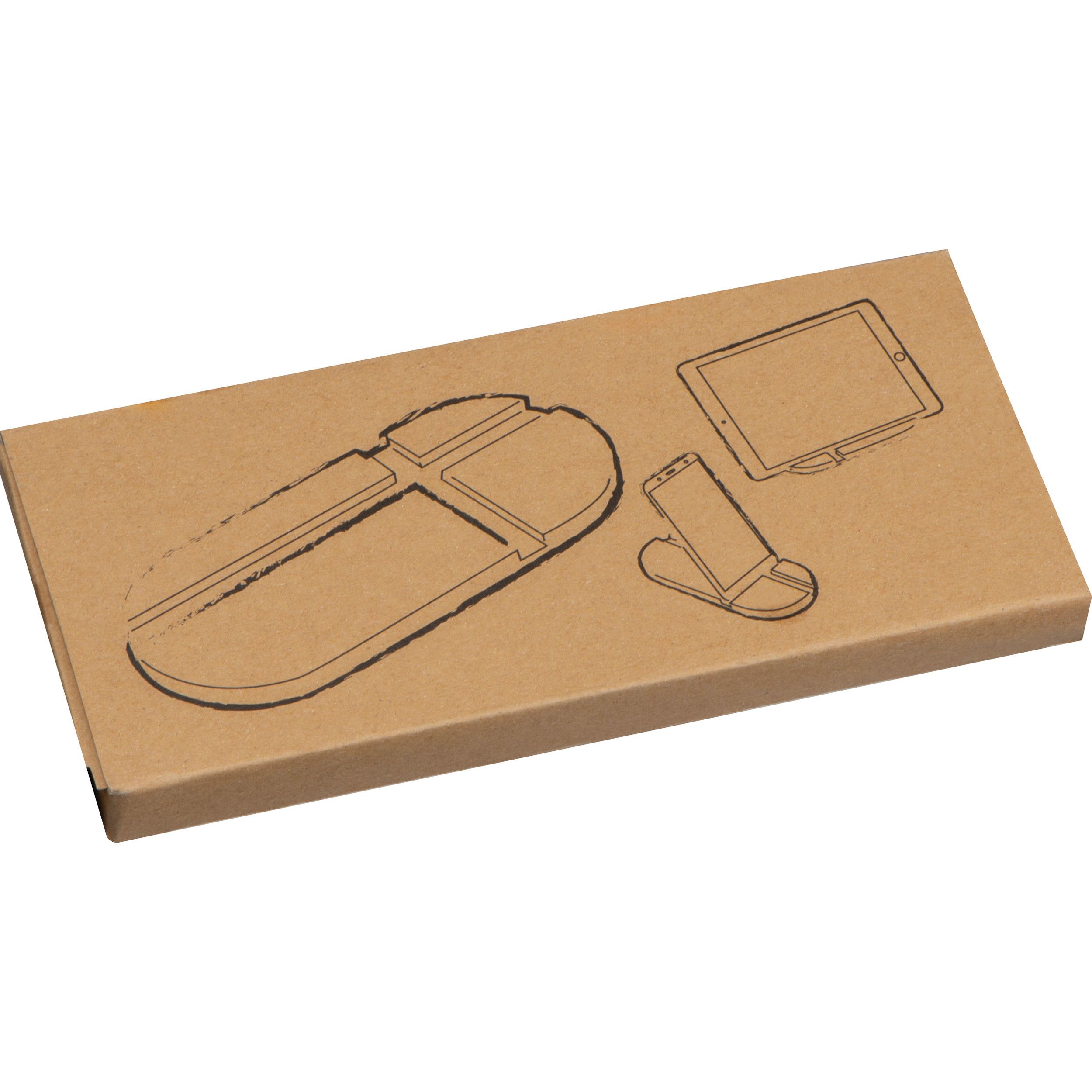 Tablet- und Smartphonehalter aus Bambus - beige-726
