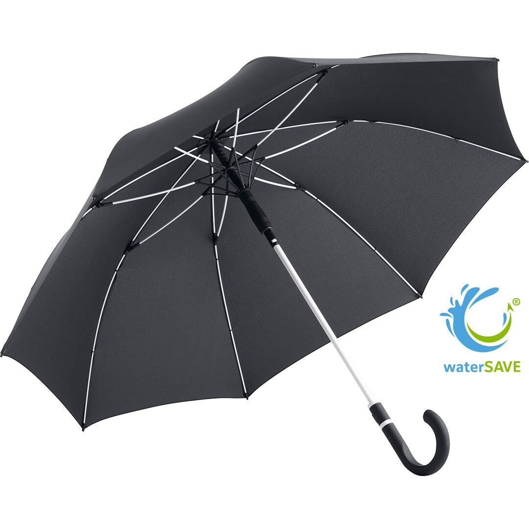 AC-Midsize-Stockschirm FARE® Style Ø112 cm - schwarz - weiß-604