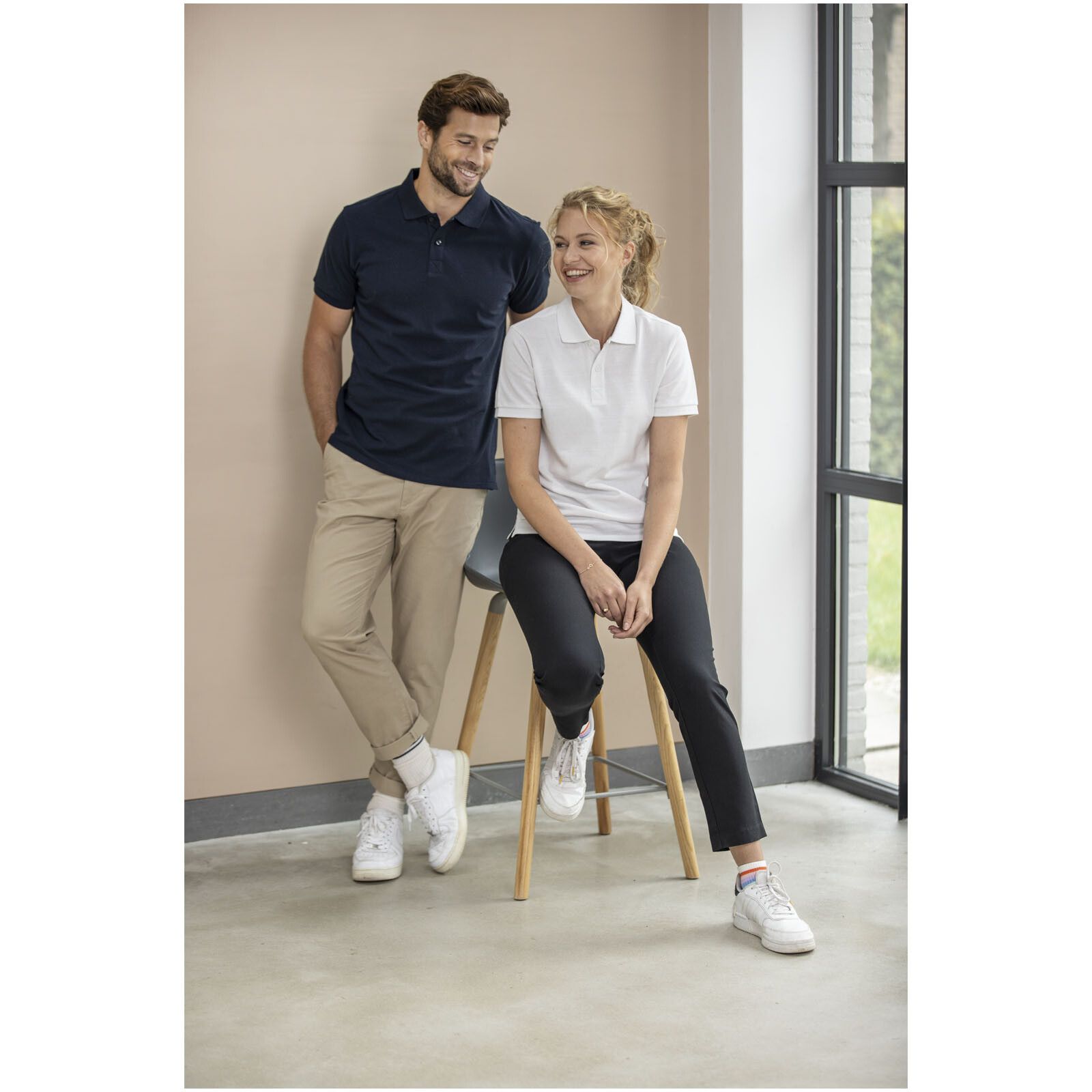 Emerald Aware Polo  aus recyceltem Material - weiss - XXL-681
