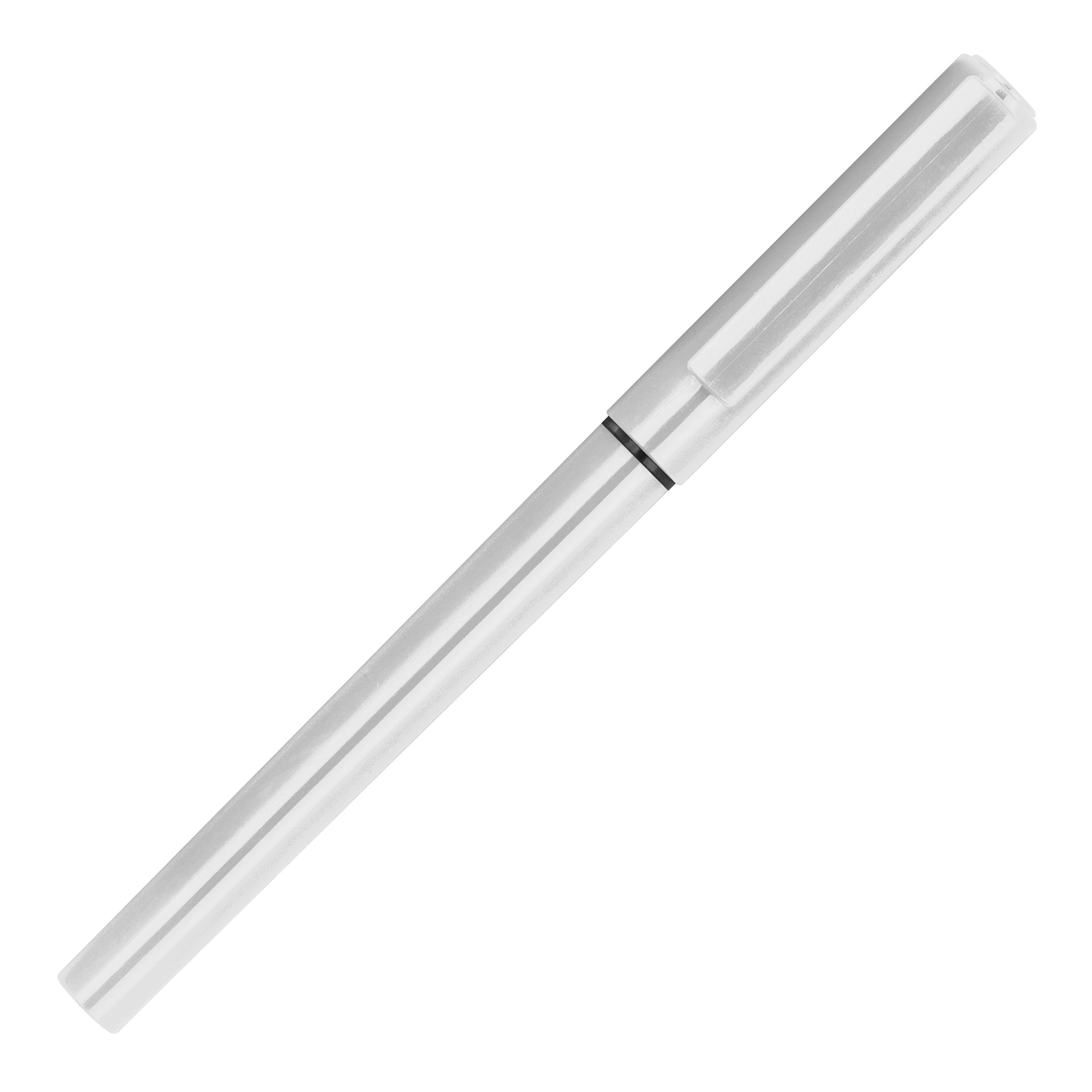 Rollerball mit Kappe - weiß-984