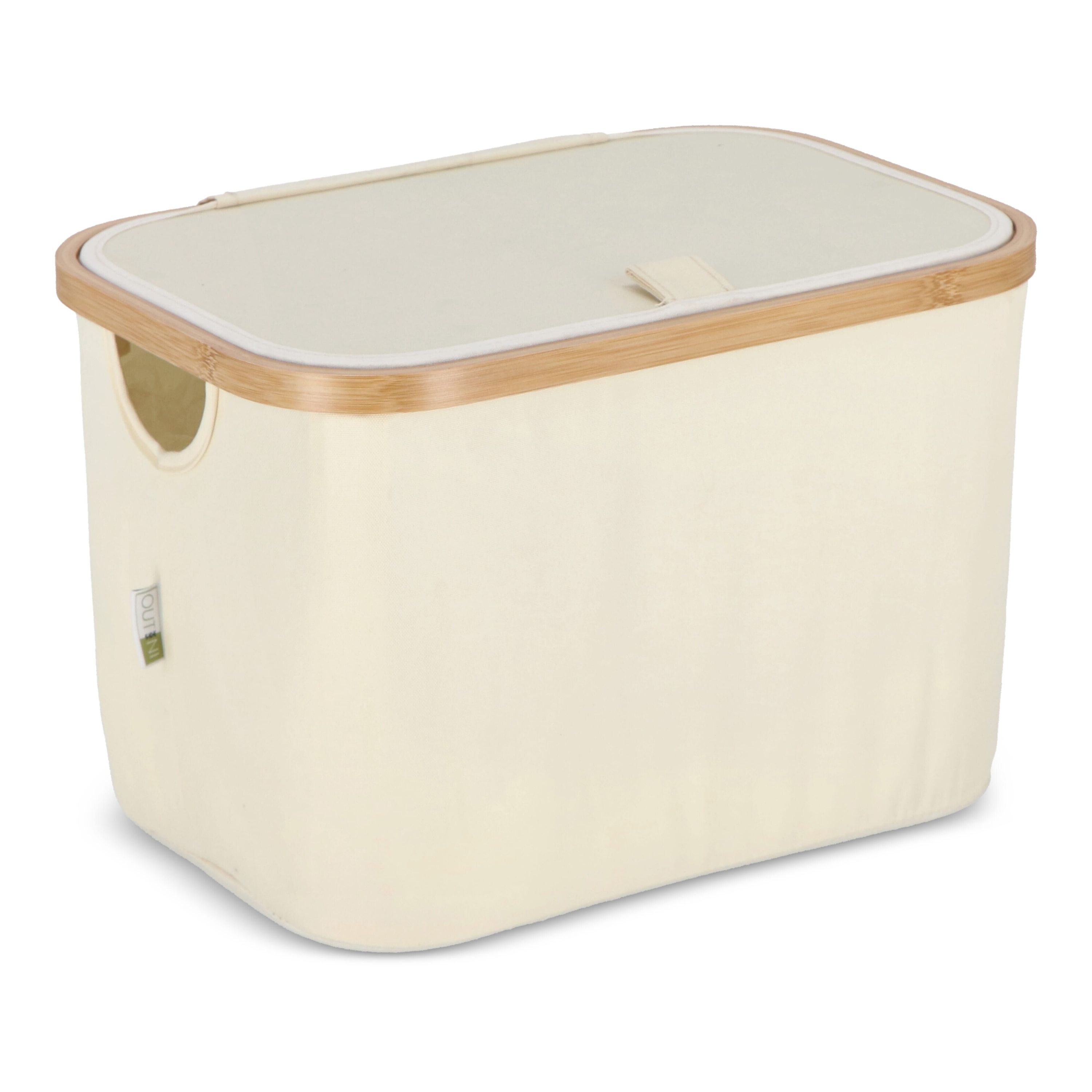 InSideOut faltbarer Korb mit Deckel Sogne 38 x 26 x 25cm rPET - natur-993
