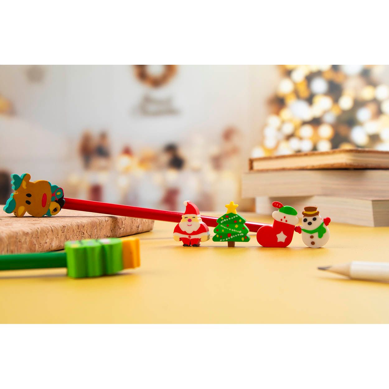 Sommaroy Weihnachts-Radierer-Set - mehrfarbig-774
