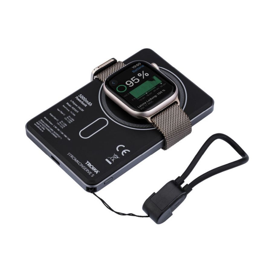 TROIKA Powerbank STROMKONSERVE 5 - grau - schwarz-374
