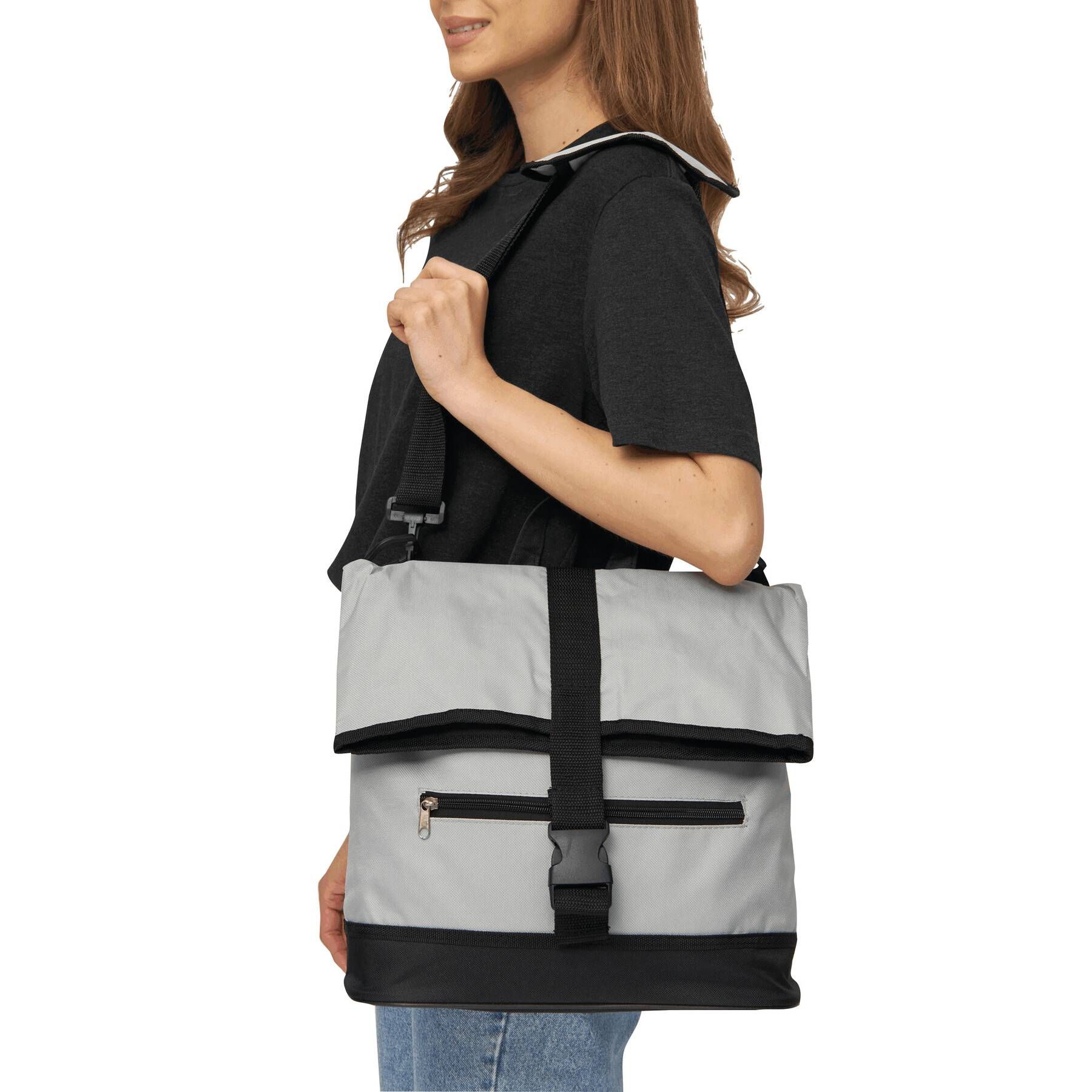 Fahrradtasche BIKE MATE - grau - schwarz-510