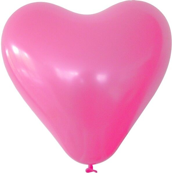 Herz Luftballon inkl. Siebdruck - rosa-442
