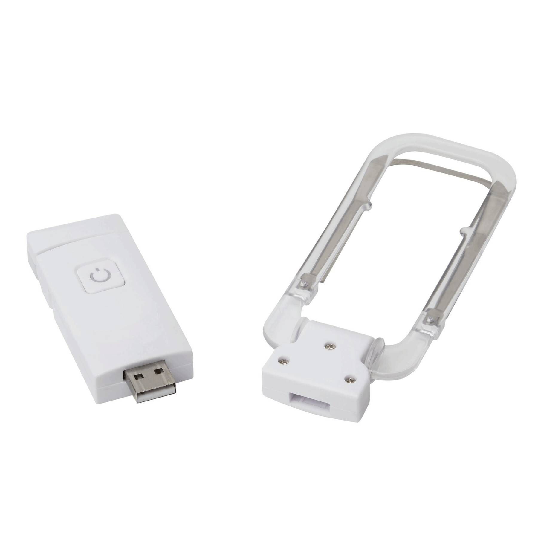 Aufladbare LED-Leselampe FLIPCLIP - weiß-644
