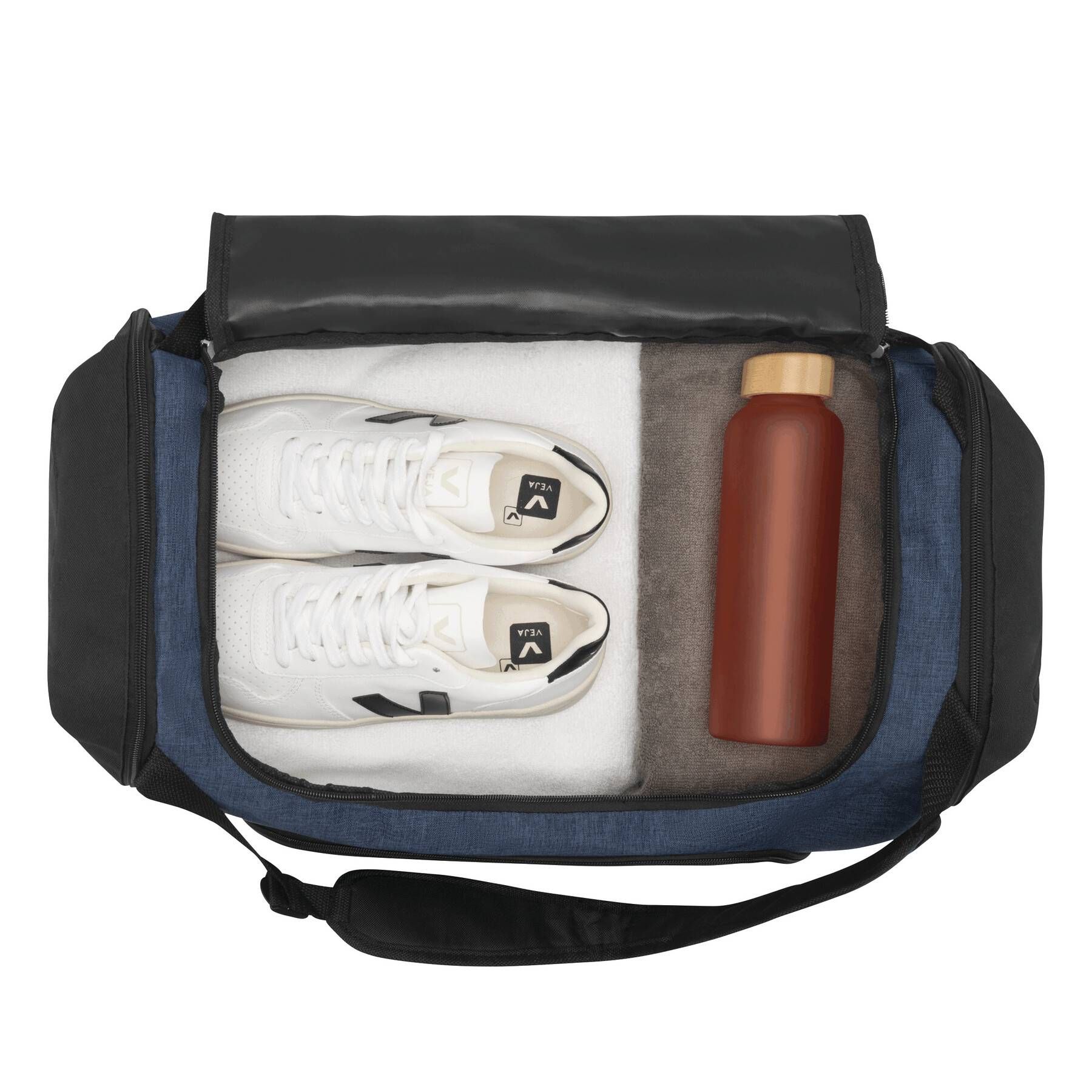 Sporttasche 2 IN 1 - blau - schwarz-17