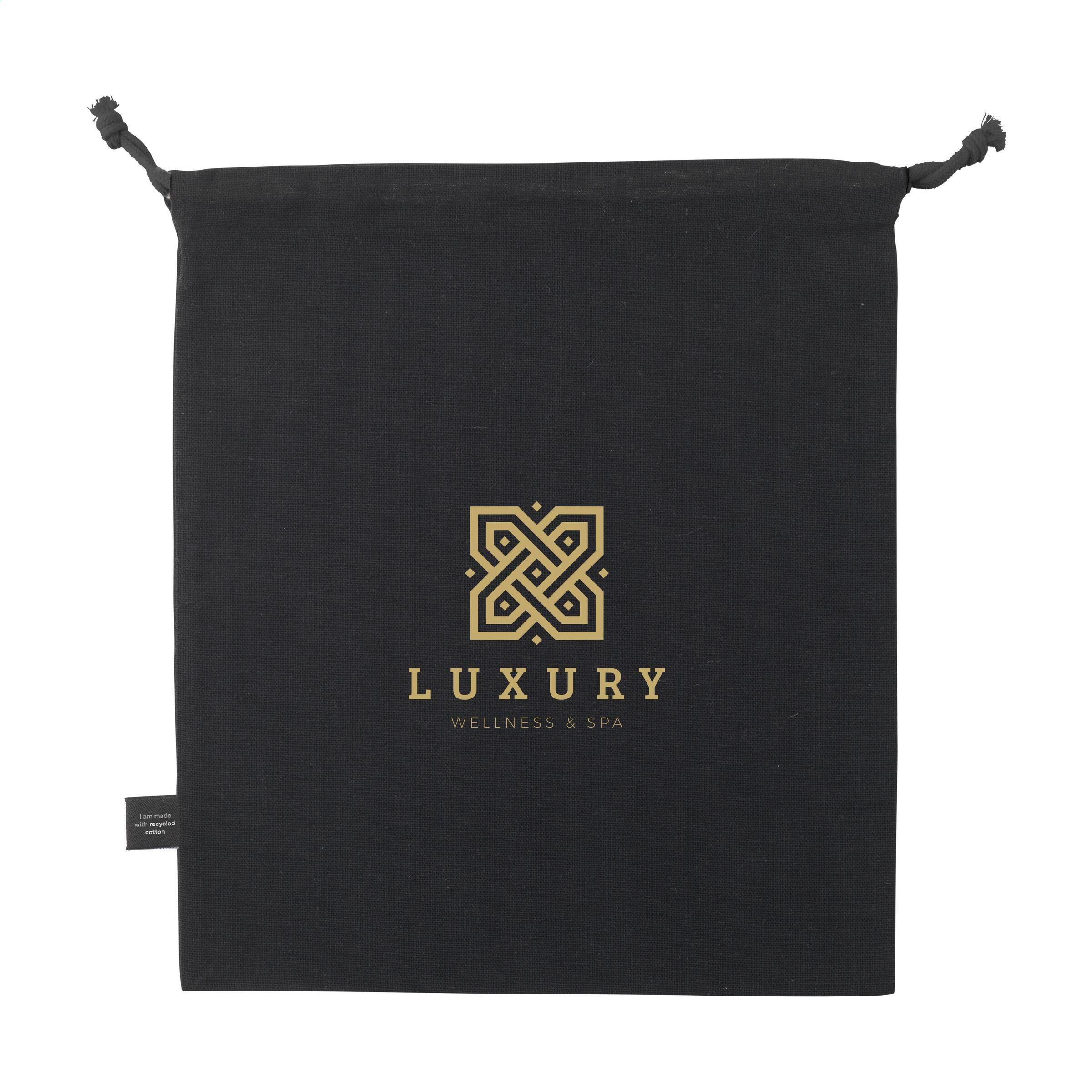 Gift Pouch GRS Recycled Cotton (150 g/m²) M - schwarz-628