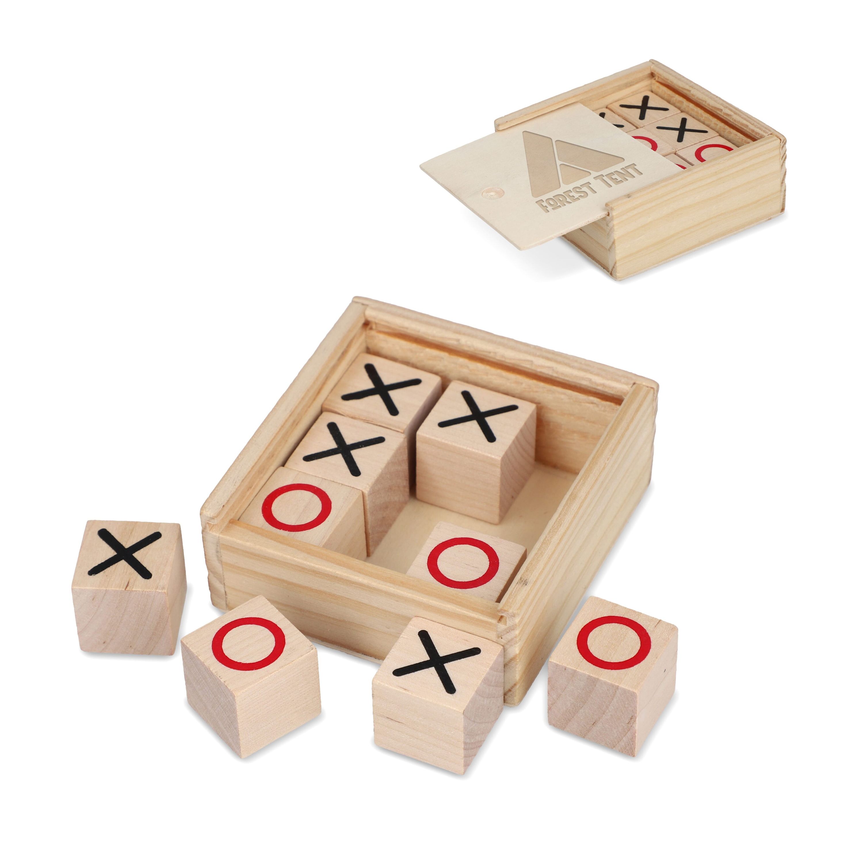 Tic Tac Toe Set in Holzkiste - holz-499