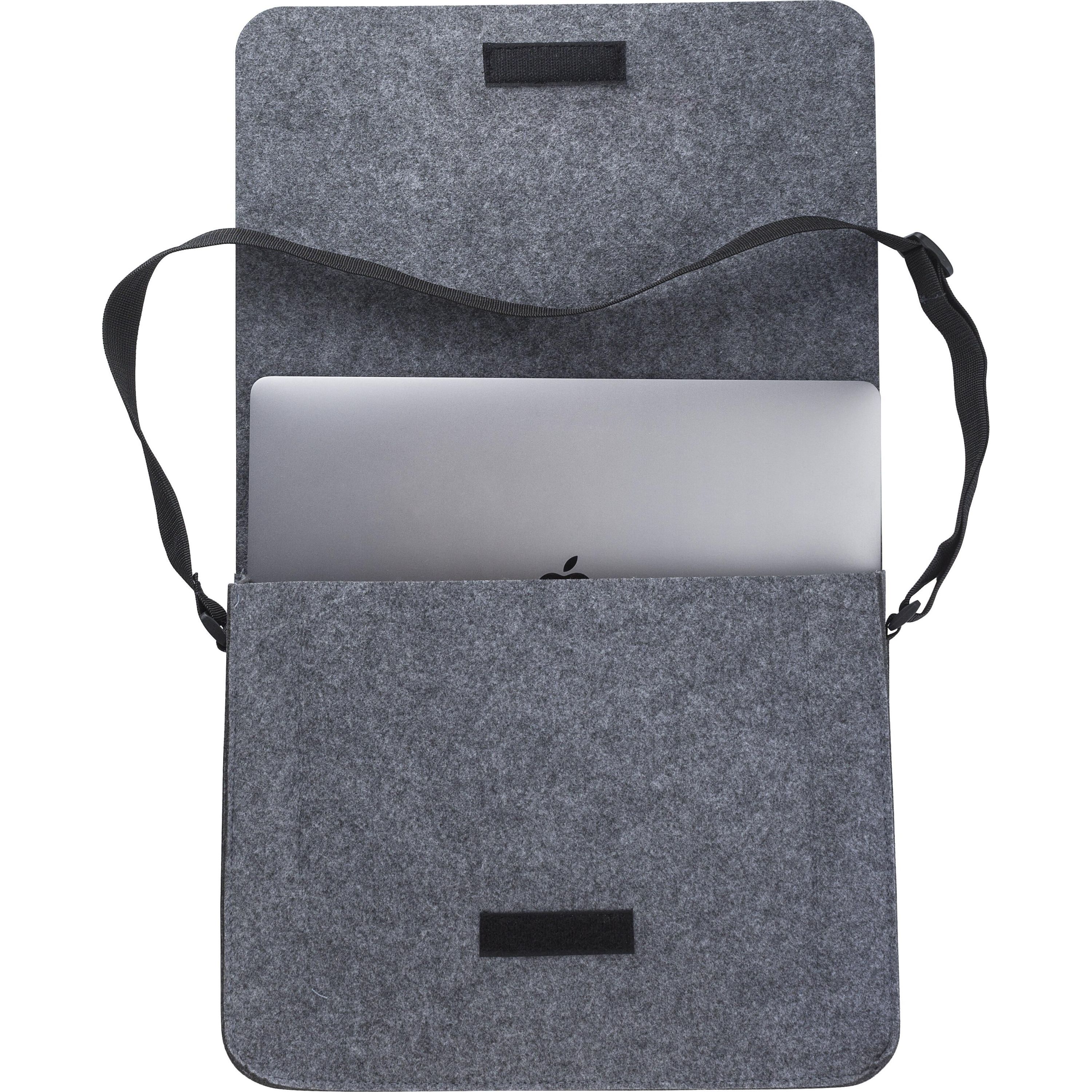 rPET Laptoptasche aus Filz Layla - dunkelgrau-185