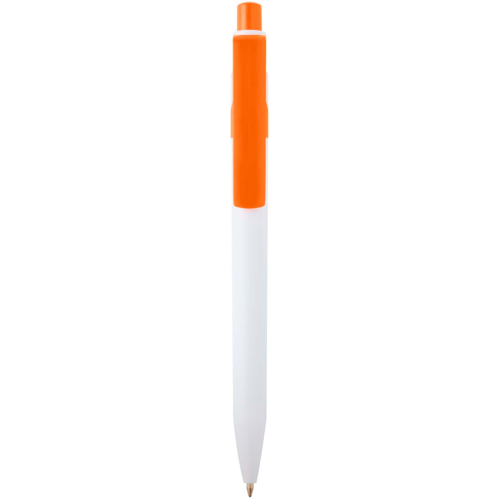 Unica Kugelschreiber aus recyceltem Kunststoff (blaue Mine) - orange-208
