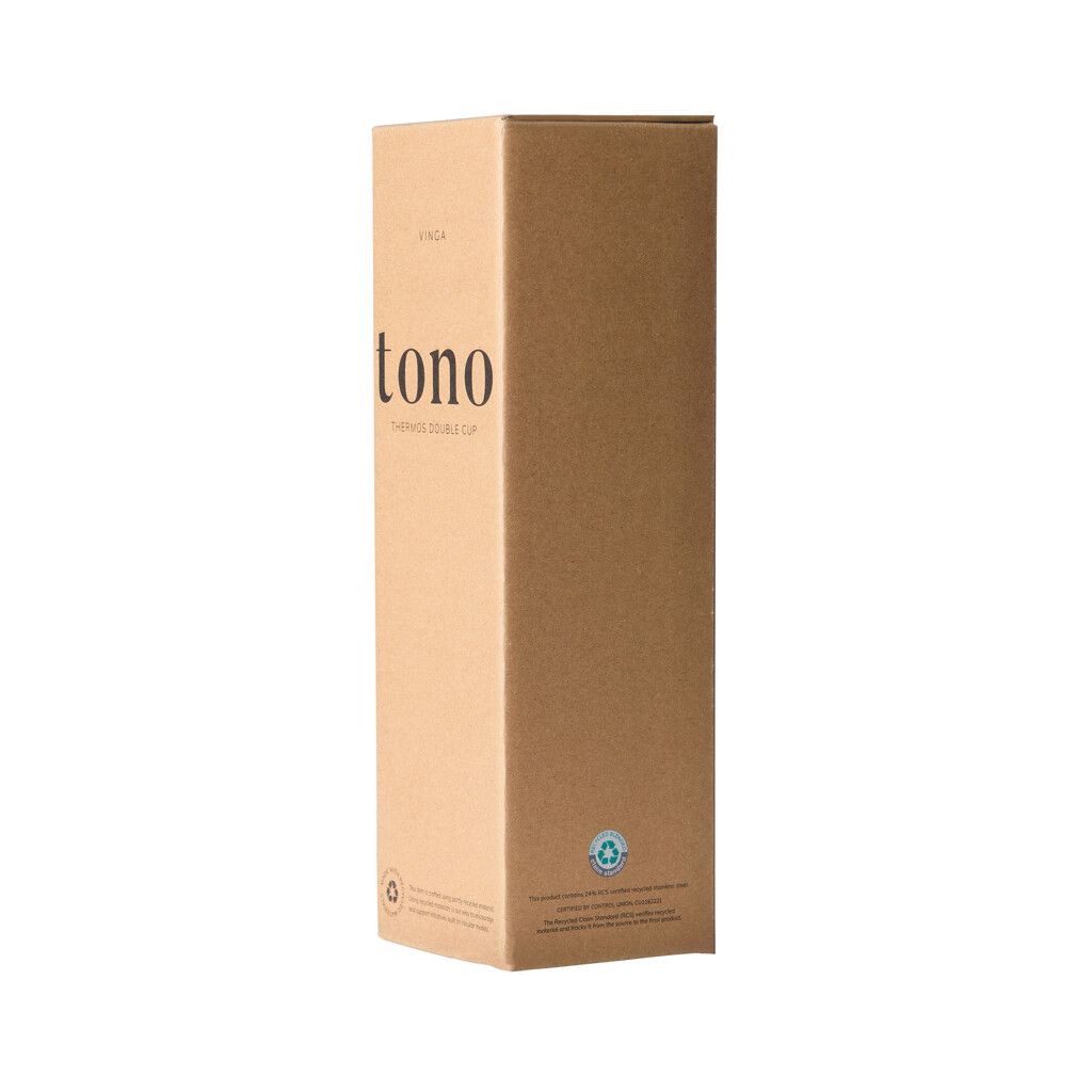 VINGA Tono RCS Thermokanne mit zwei Bechern, 750ml - stahl-946