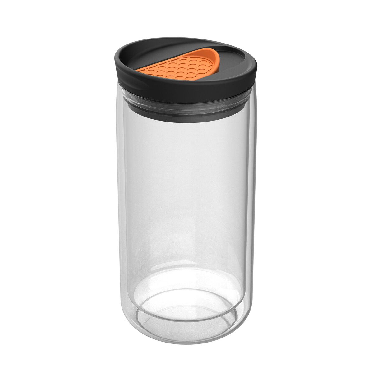 Thermobecher myNIZZA mit Deckel - transparent - orange-375