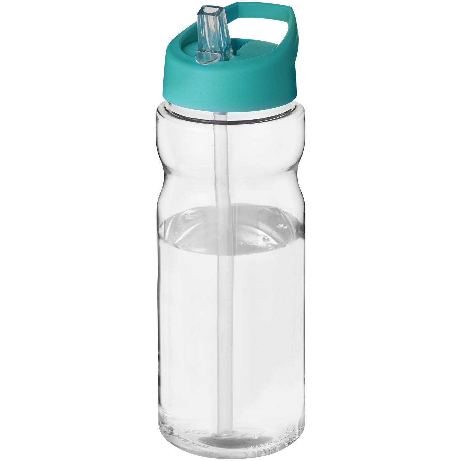 H2O Active Base 650 ml Sportflasche mit Ausgussdeckel - transparent -  aquablau-882