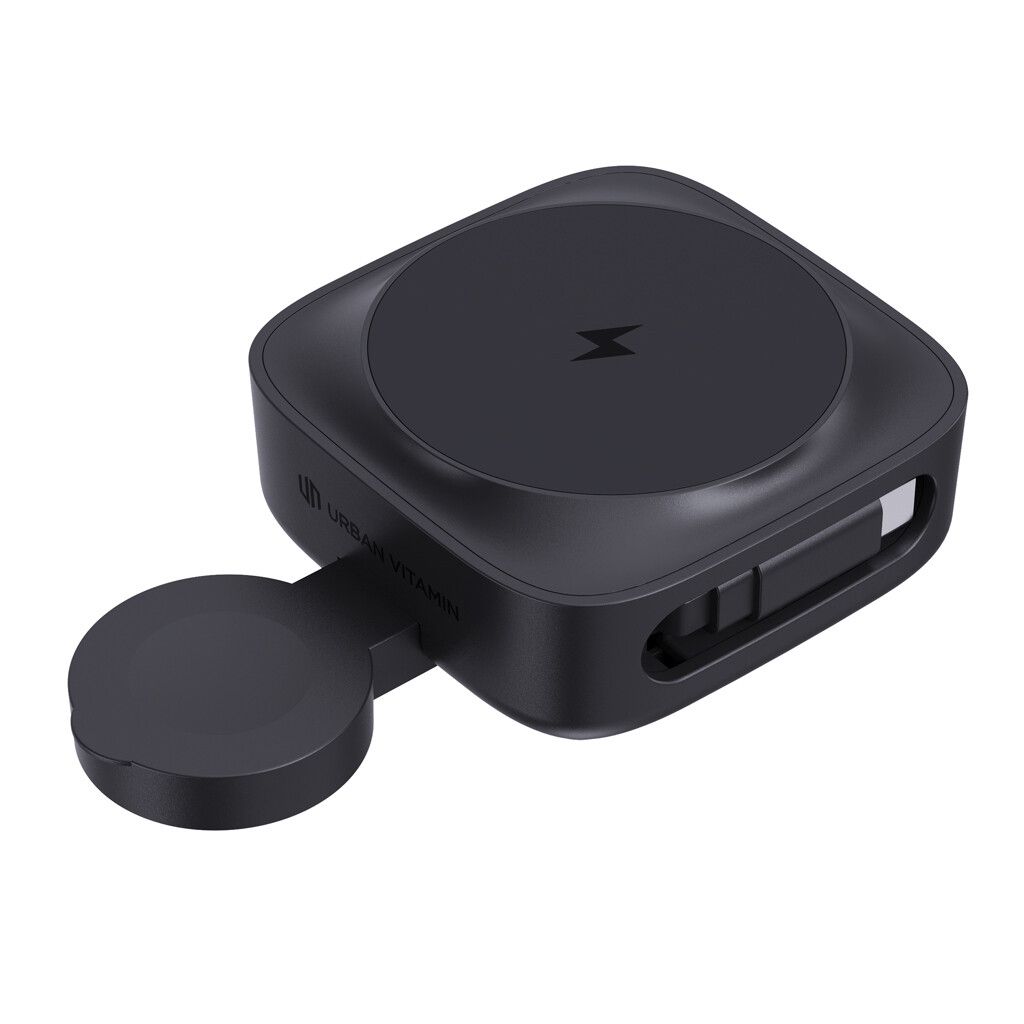 Urban Vitamin Goleta 2-in-1 15W Magnetic Wireless Charger - schwarz-964