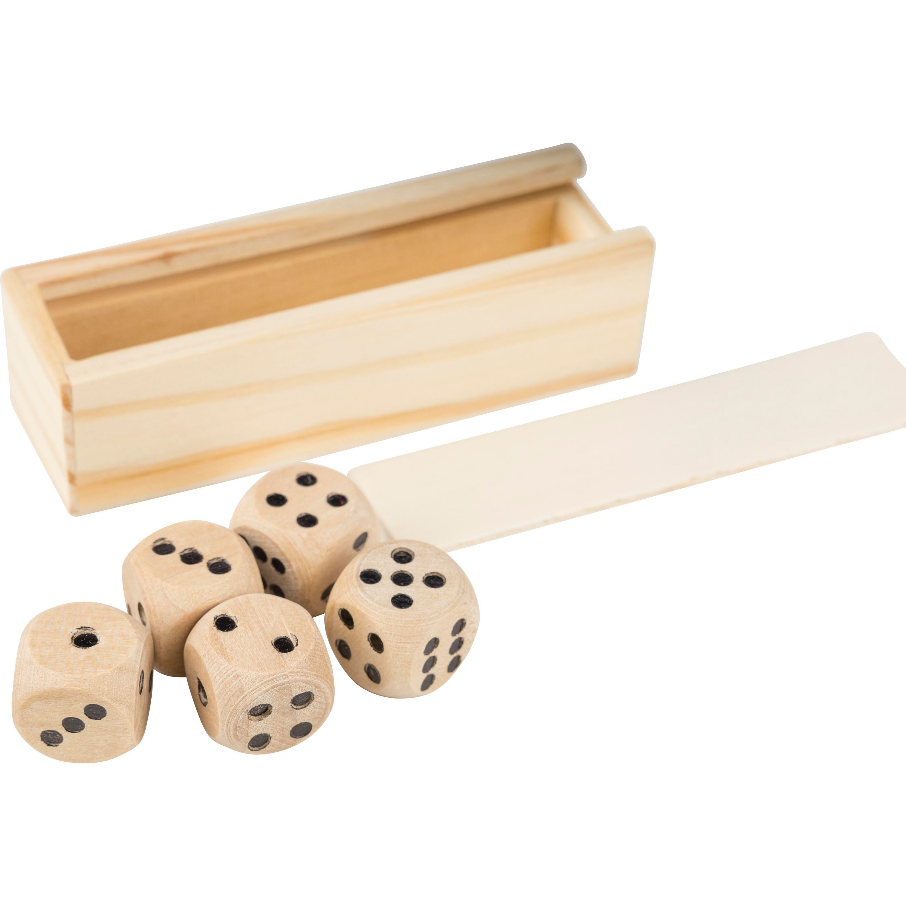 Buchenholz-Würfelspiel Celine - braun-424