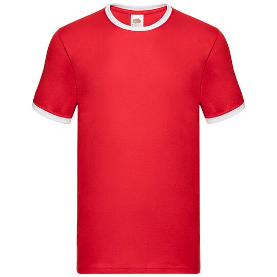 Ringer Tee für Herren - red - white-259