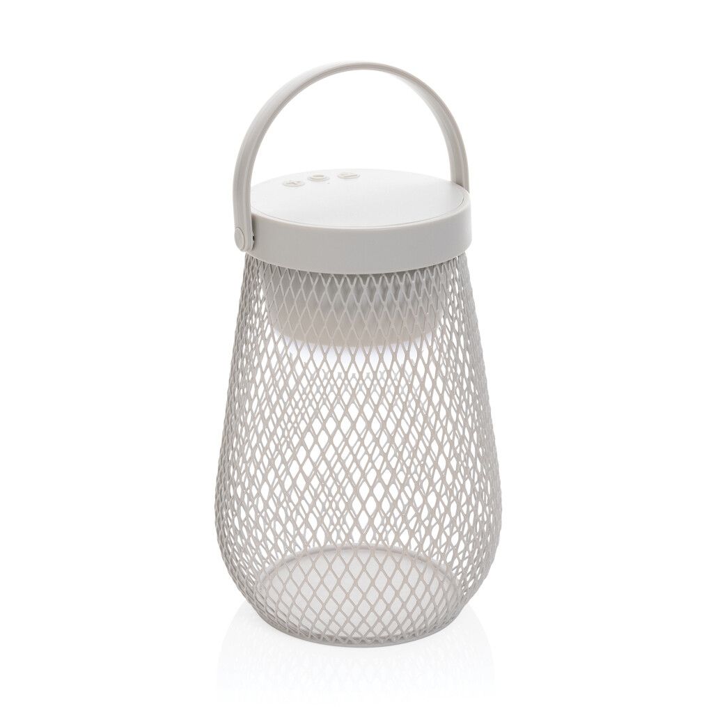 Aurora USB-Tischlampe aus RCS recyceltem ABS - grau-473