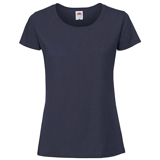 Ladies Iconic 195 Ringspun T - deep navy-253