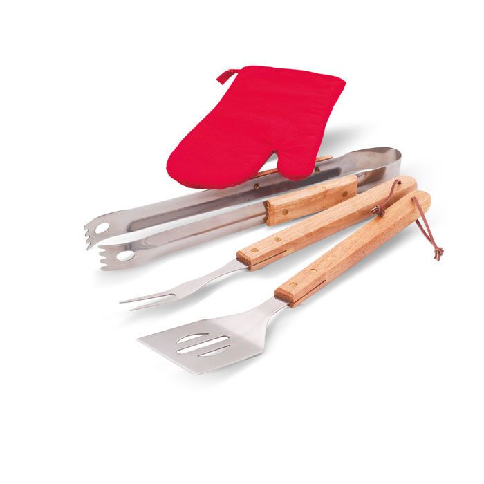 BBQ Schürze mit BBQ Werkzeug DONAU EAST - schwarz-411