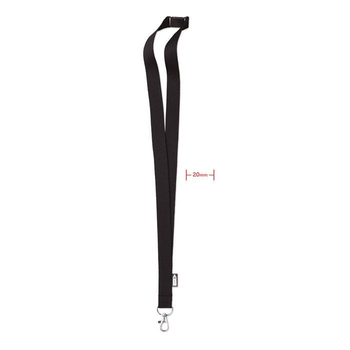 Lanyard RPET 20mm LANY RPET - schwarz-847