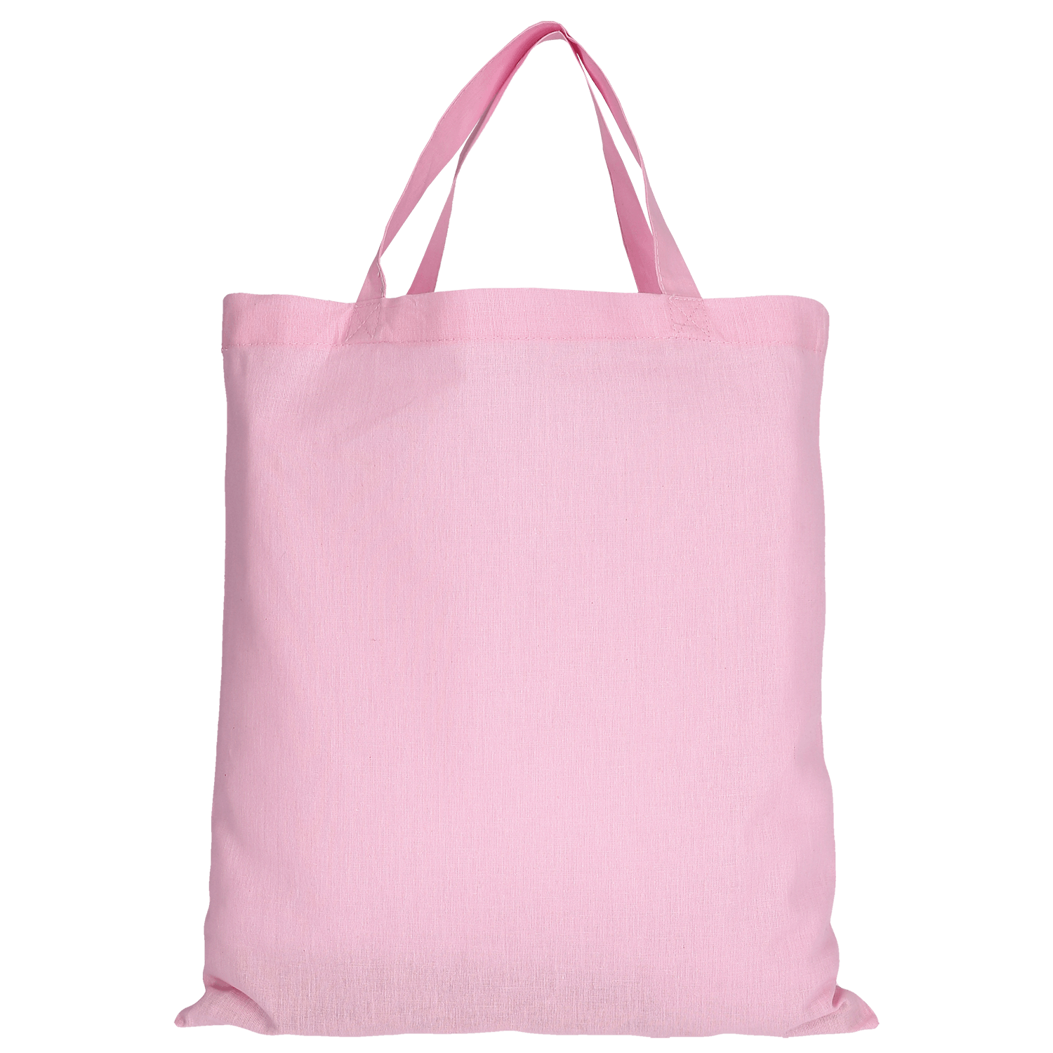Einkaufstasche Baumwolle - kurze Henkel - rosa-893