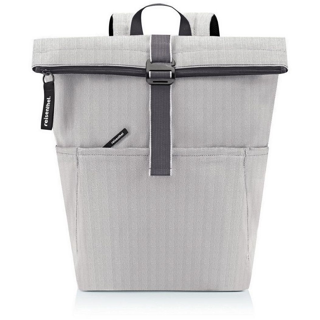 Rolltop Backpack - herringbone grey-211