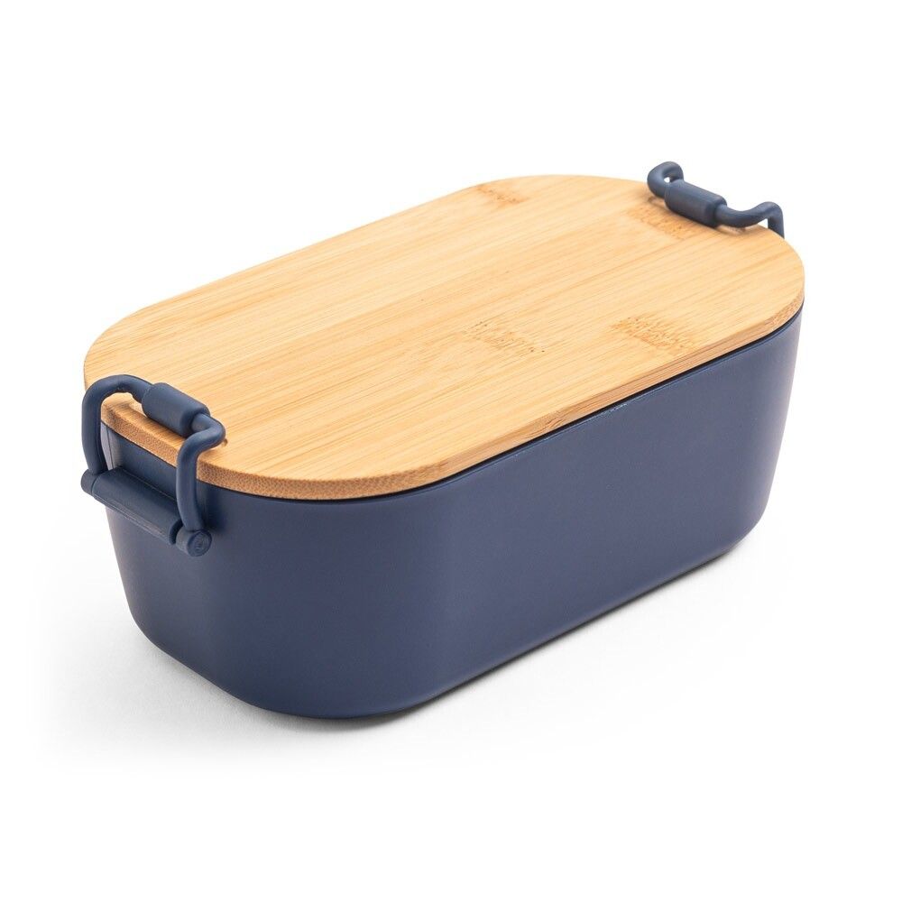 MAHLEB Luftdichte PP-Box mit Bambusdeckel - dunkelblau-588