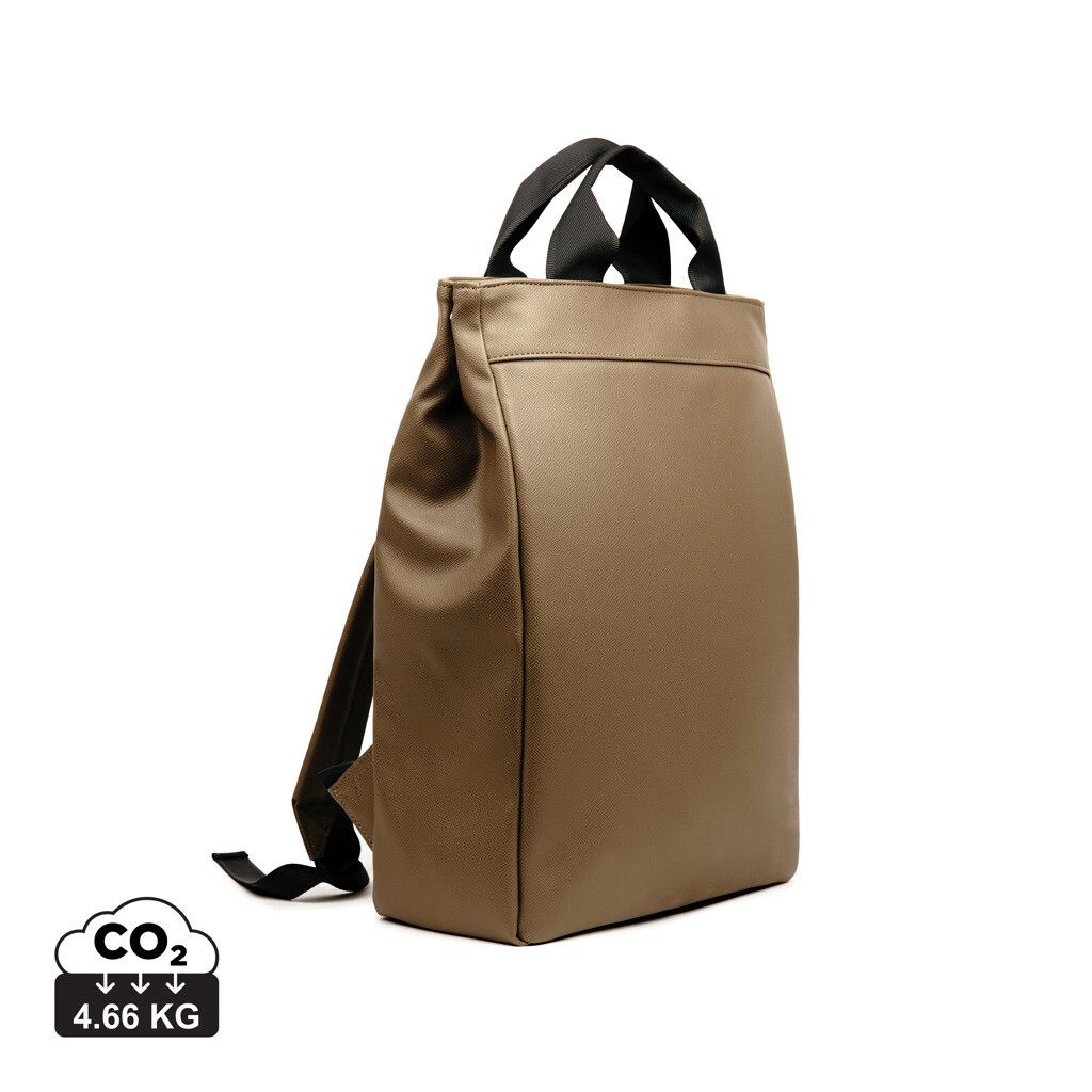 VINGA Bermond Rucksack aus RCS recyceltem PU - braun-797