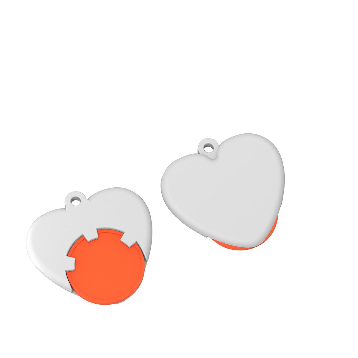 orange - weiß