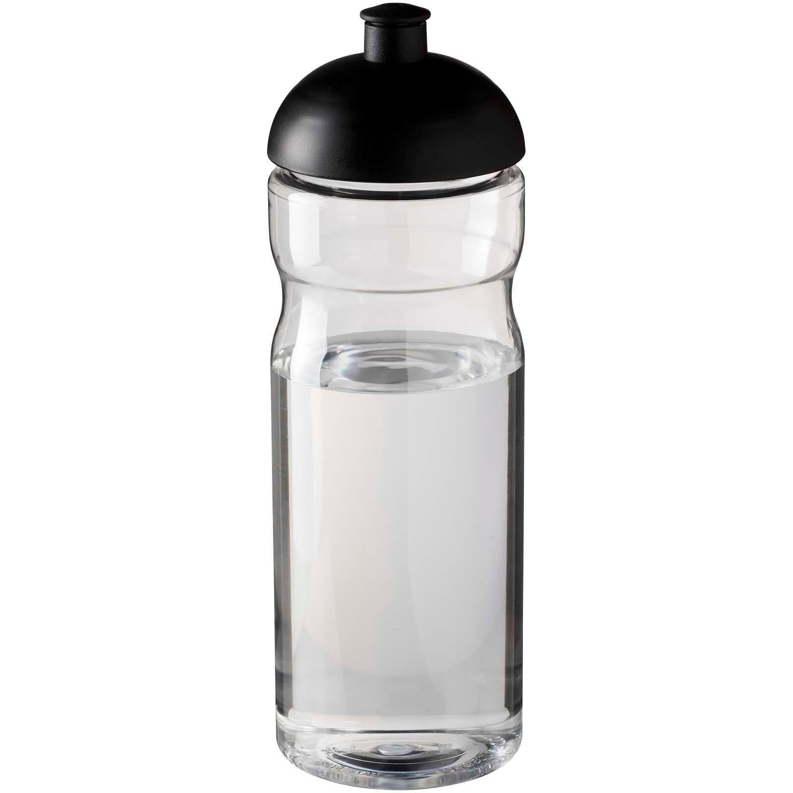 H2O Active Eco Base 650 ml Sportflasche mit Stülpdeckel - transparent -  schwarz-931