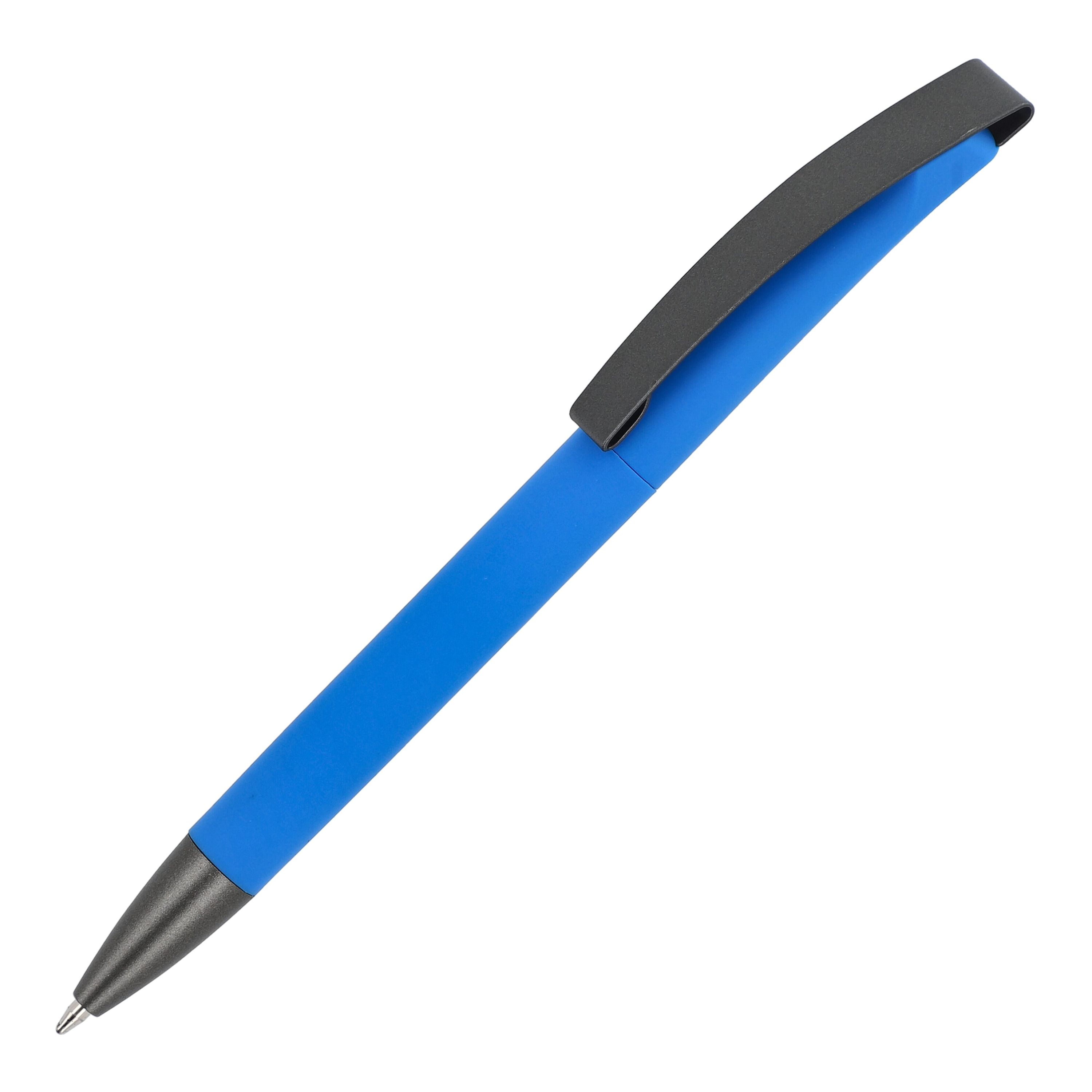 Kugelschreiber Vegas Softtouch Metallclip - blau-30