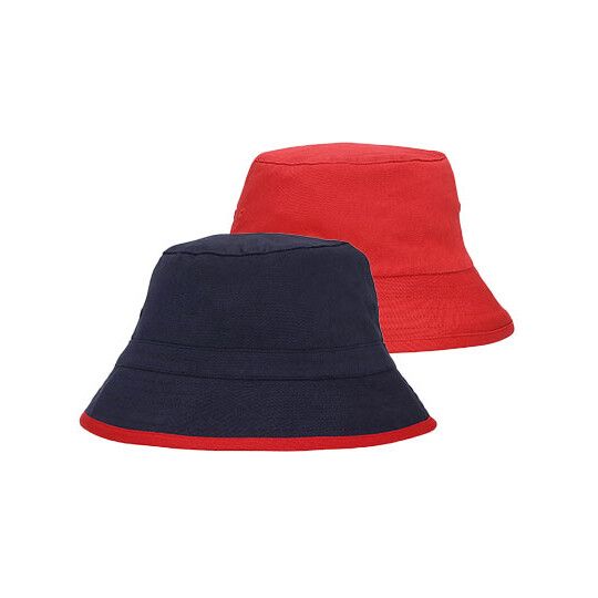 Reversible Bucket Hat - navy - red-677