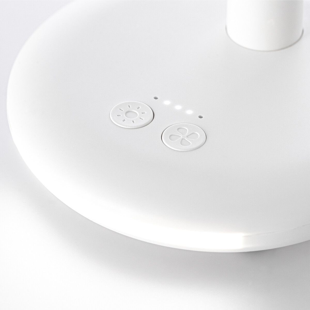 Wiederaufladbarer Ventilator mit Licht DESKSTREAM - weiß-279