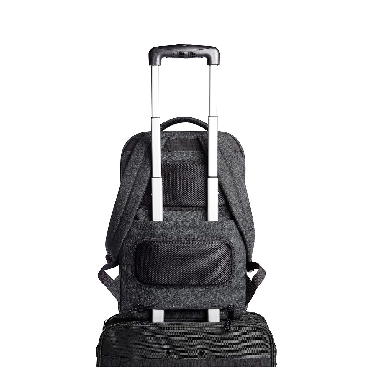 Notebook-Rucksack FRAME - schwarz-grau meliert-882