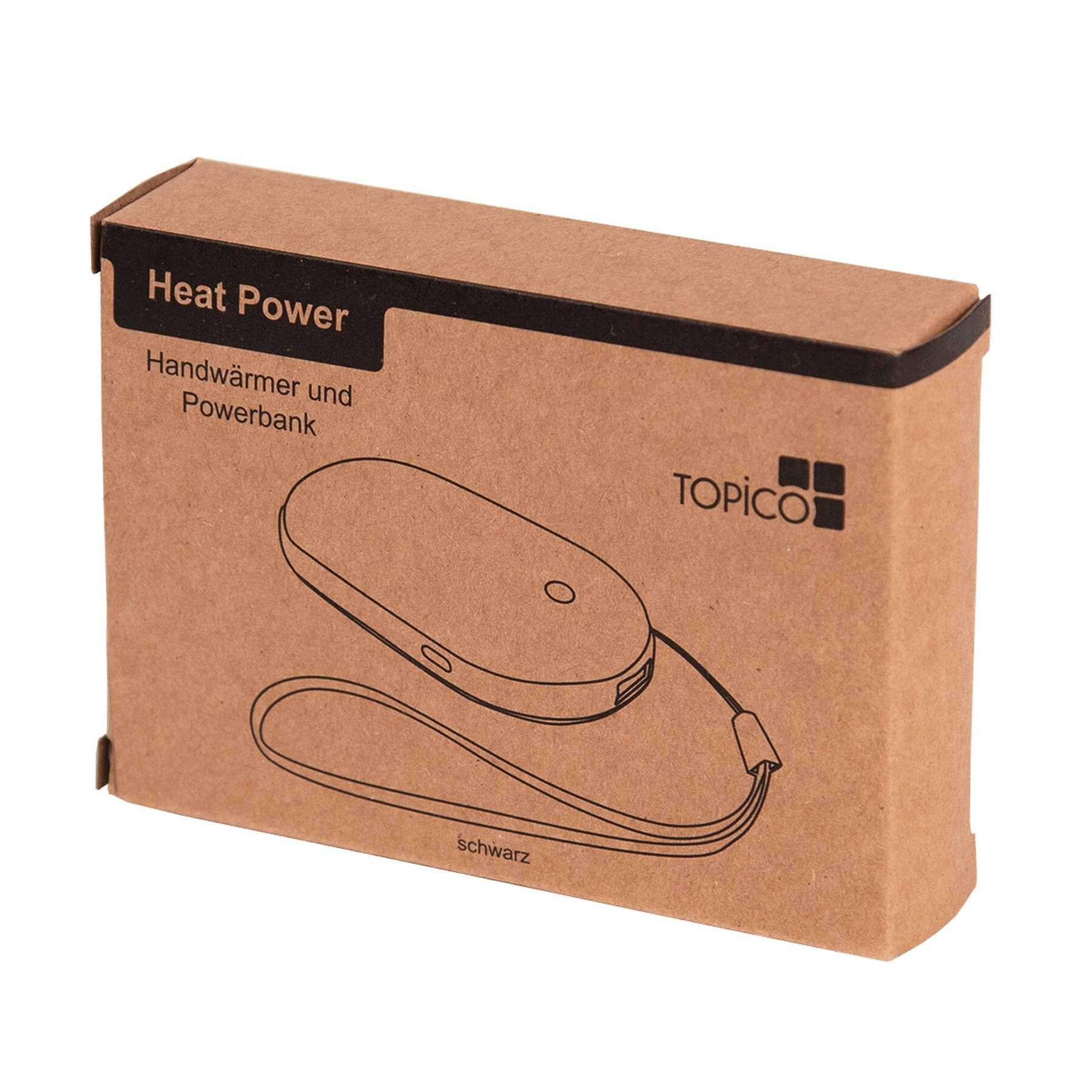 Powerbank und Taschen- / Handwärmer HEAT POWER - schwarz-197