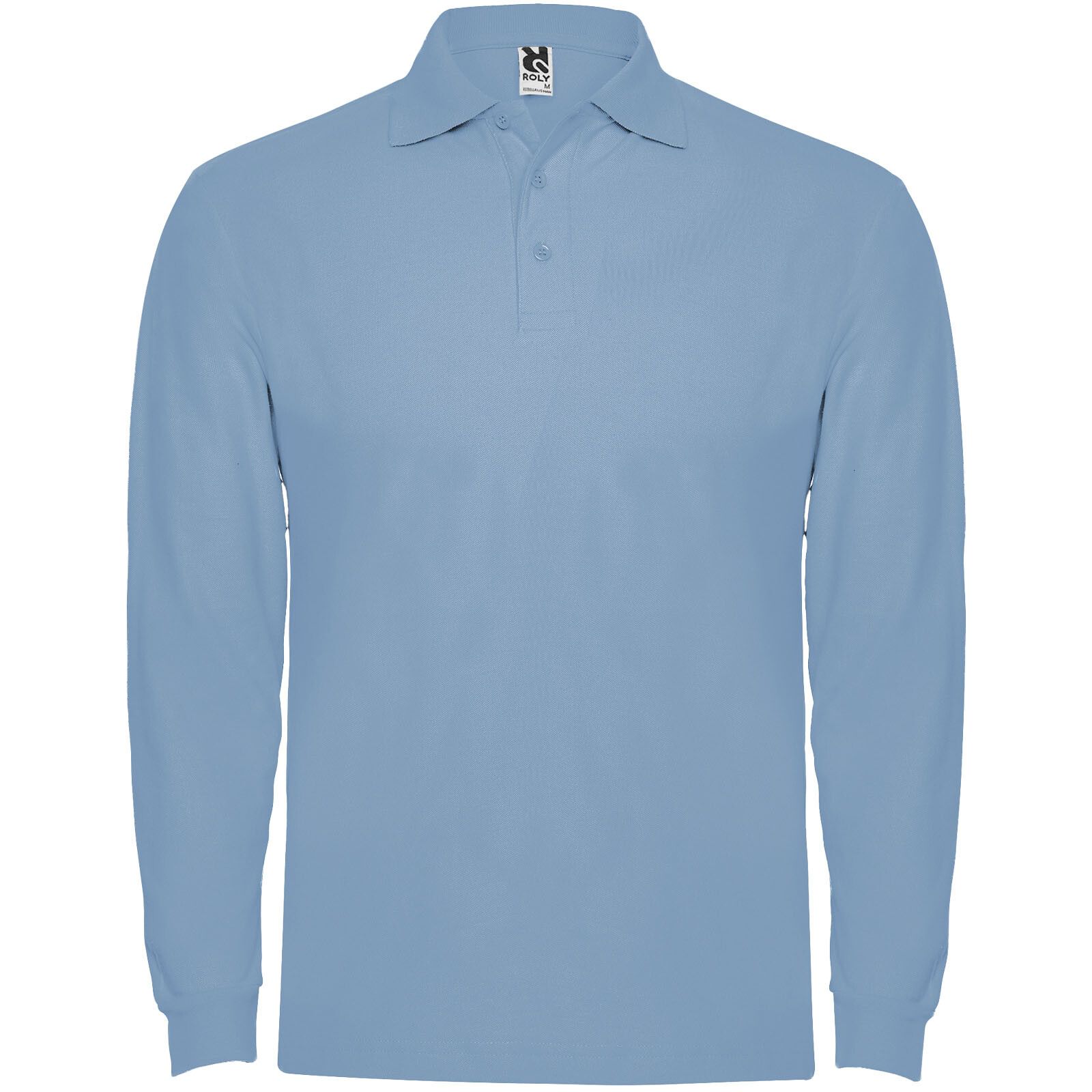 Estrella Langarm Poloshirt für Herren - himmelblau - XL-804