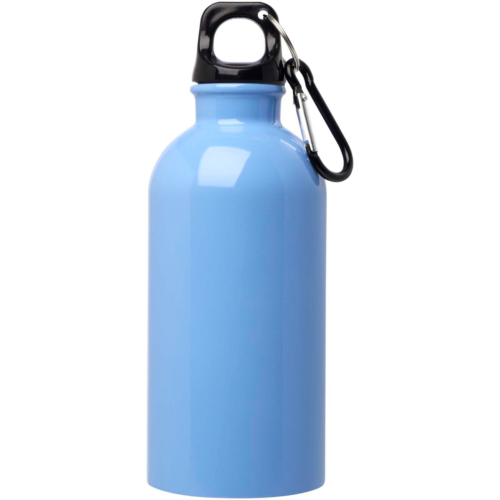 Oregon 400 ml RCS-zertifizierte, einwandige Trinkflasche aus Edelstahl mit Karabinerhaken - wolkenblau-677