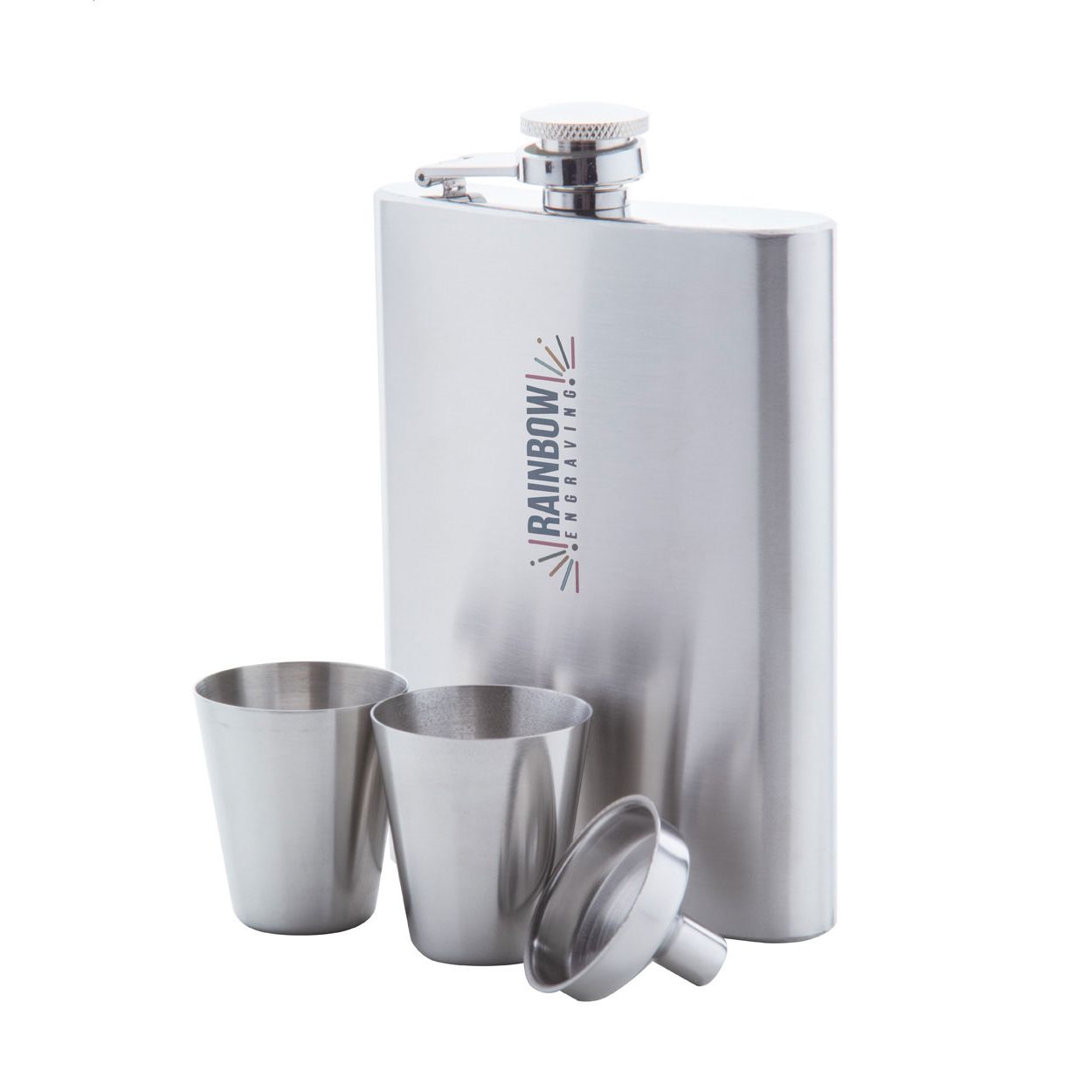 Flachmann-Set Shackleton - silber-743