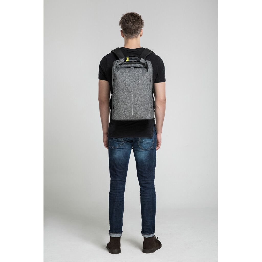 Urban schnitthemmender Anti-Diebstahl-Rucksack - grau-889