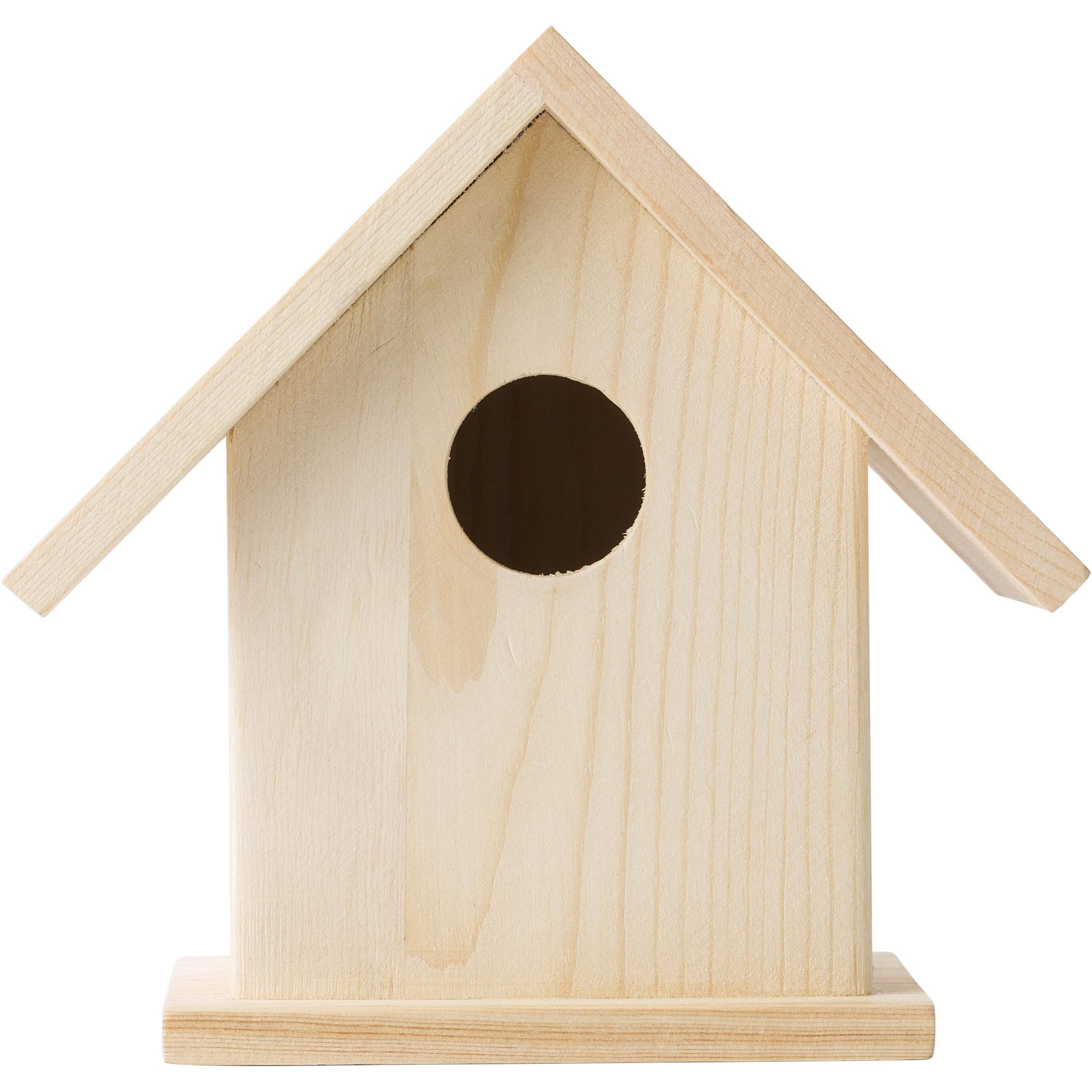 Vogelhaus mit Malset Wesley - braun-586