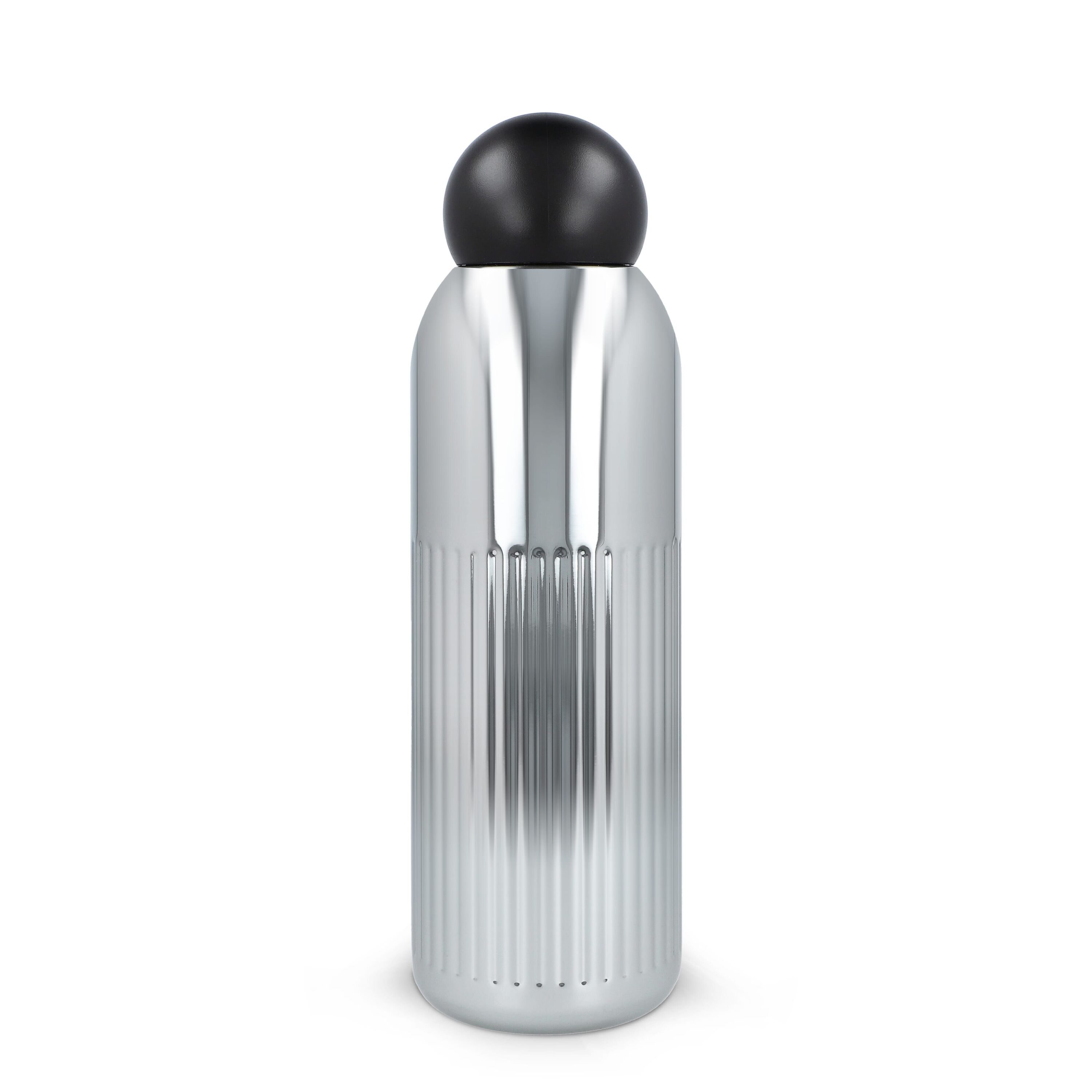 Sagaform Tekla Stahlisolierflasche Chrom (recycelt) 500 ml - chrom-603