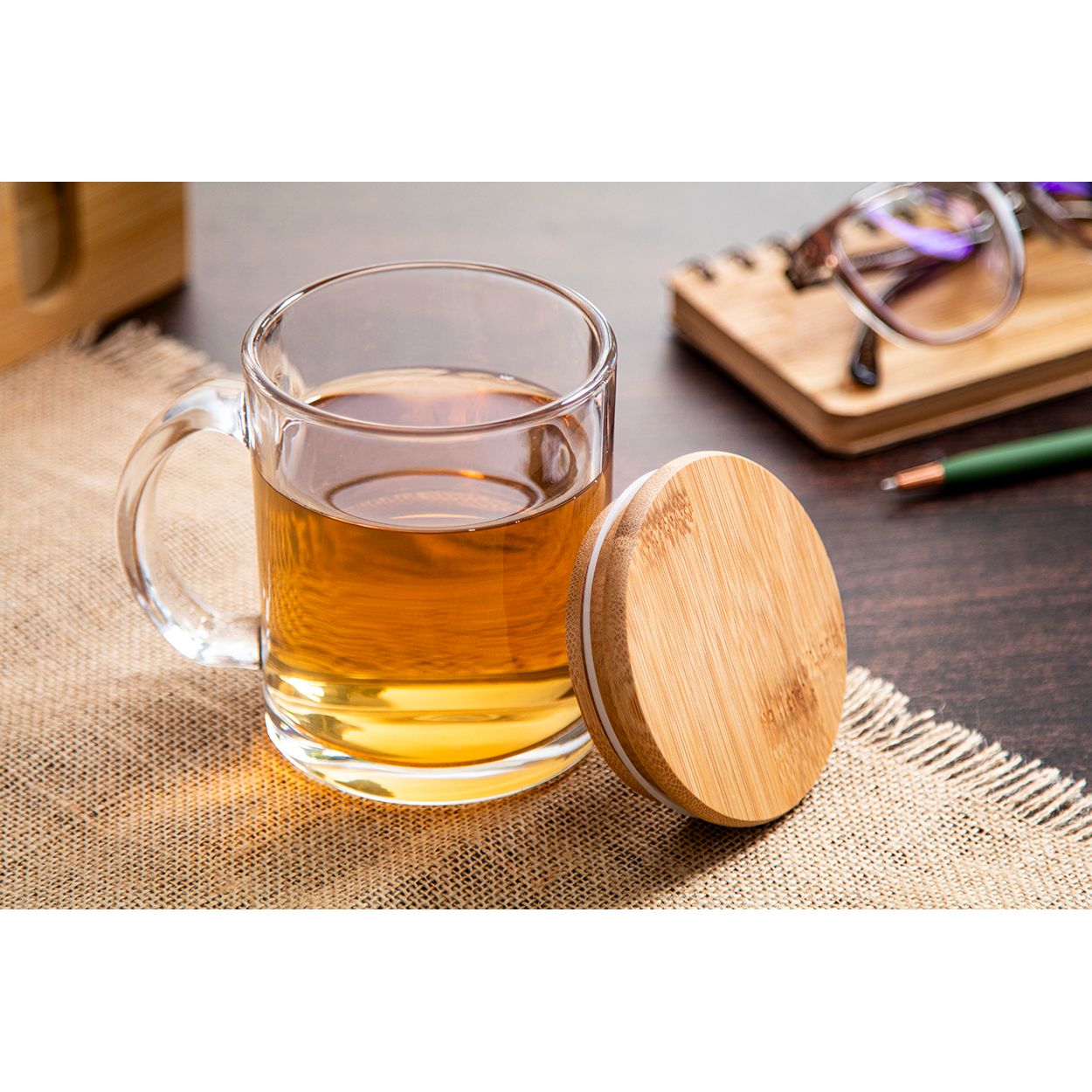 Strobba Tasse aus recyceltem Glas - transparent - natur-477