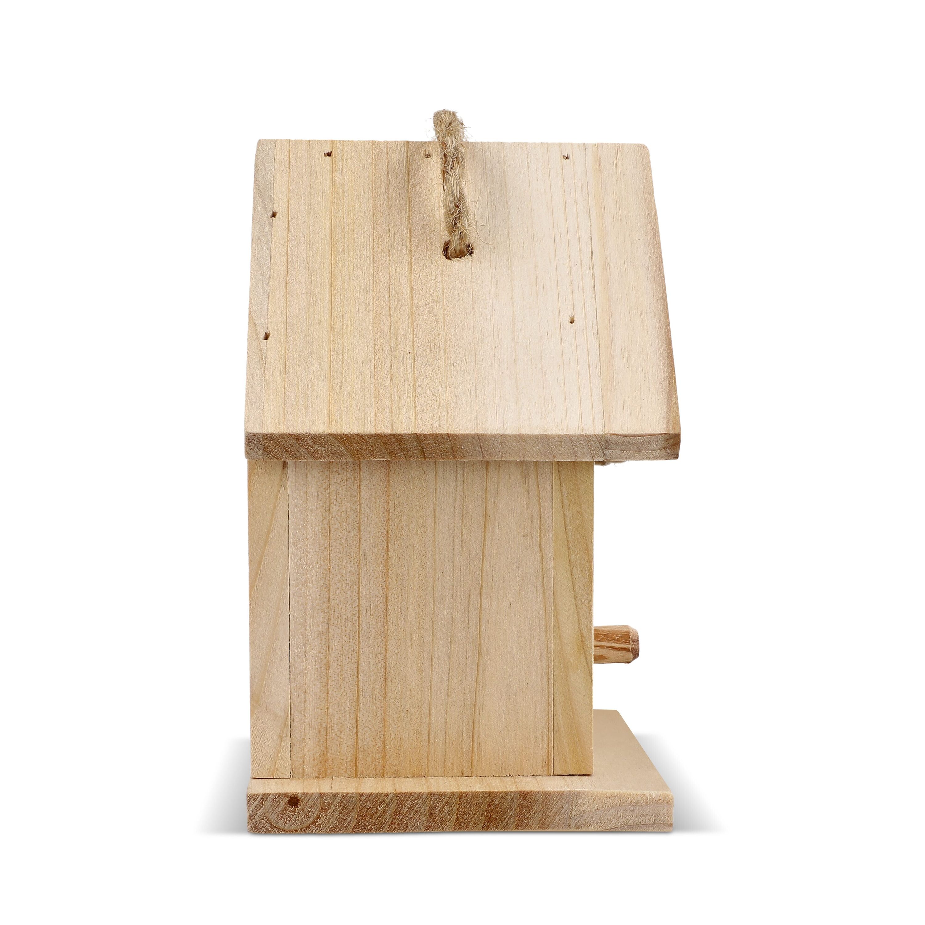 Kleines Vogelhäuschen aus FSC-Holz - natur-8