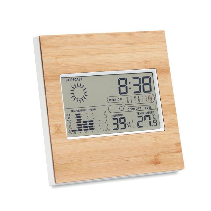 Wetterstation Bambus TURKU - holz-387