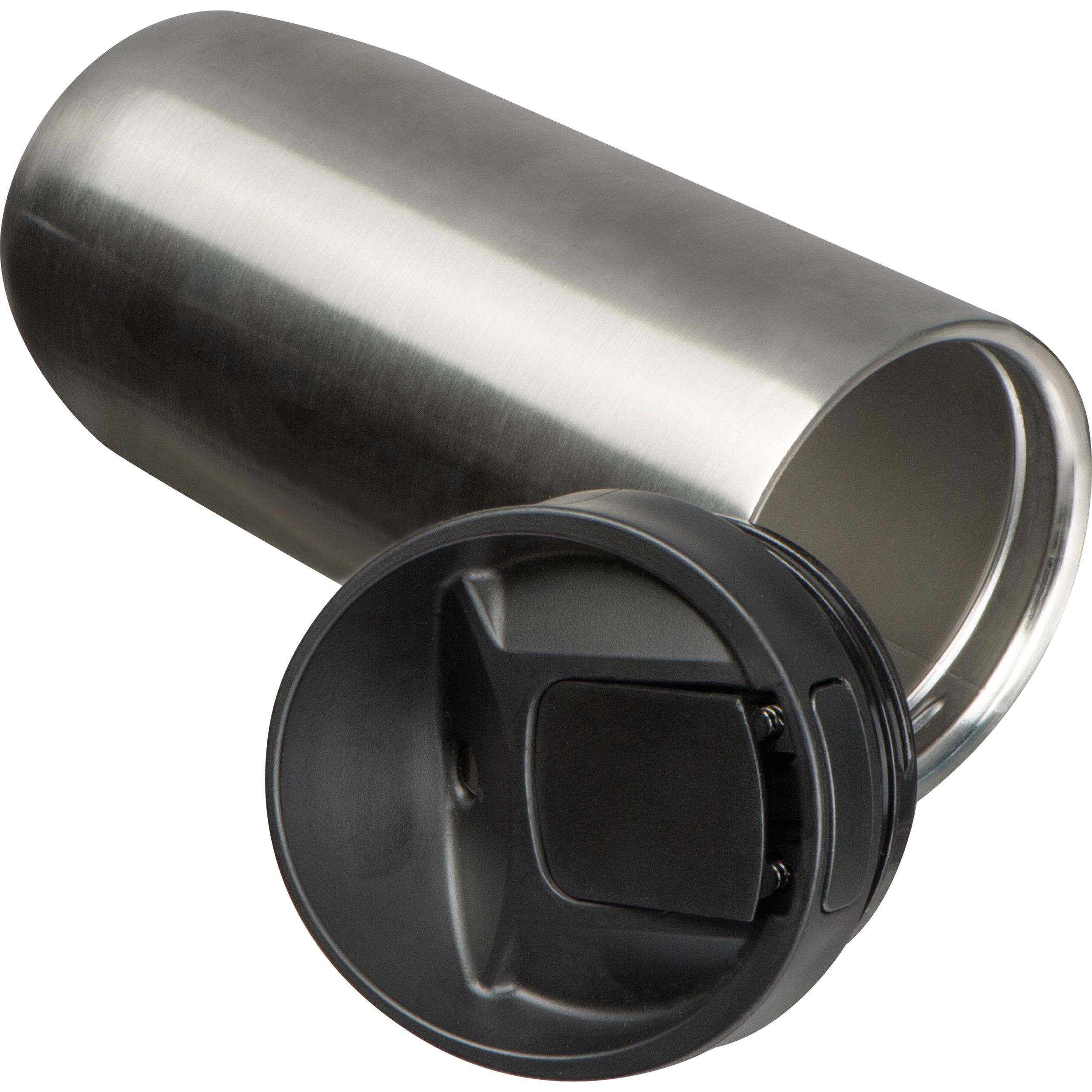 Isolierbecher 500ml mit Push-Button Verschluss - silbergrau-171