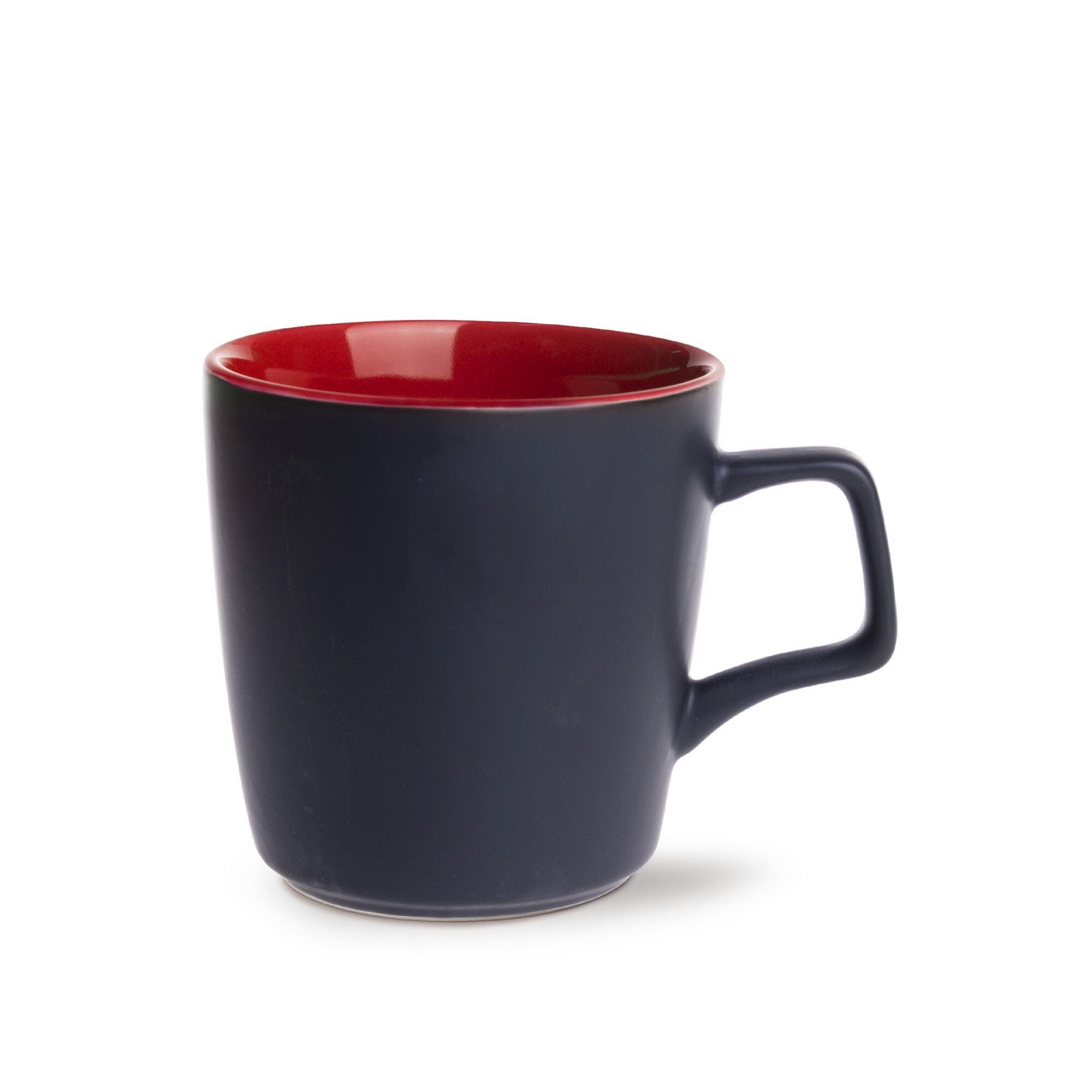 Becher Barrel Supreme 300 ml - matt schwarz - rot-245
