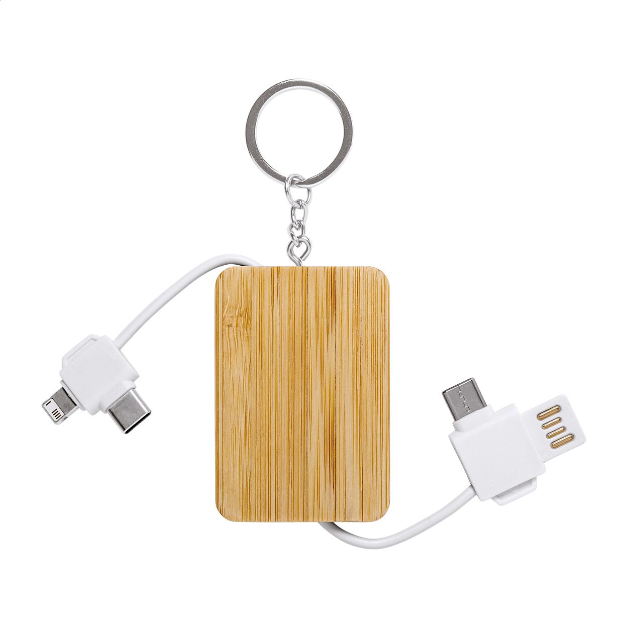 Ladekabel-Schlüsselanhänger Rusell - weiß-342