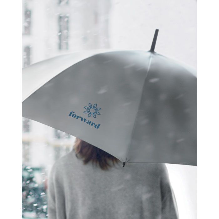 Reflektierender Regenschirm VISIBRELLA - mattsilber-142